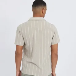 Clearance Herre Gogh Skjorter med korte ærmer Stengrå T-Shirts, Poloer Og Skjorter·Skjorter
