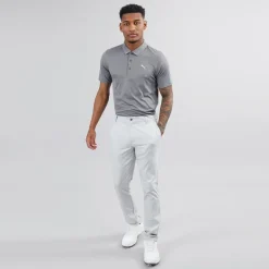 Discount Herre Golf Icon Heather 2.0 Left Chest Kortærmet poloer Grå T-Shirts, Poloer Og Skjorter·Poloer