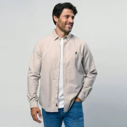 New Herre Greg Skjorte Silver Mink T-Shirts, Poloer Og Skjorter·Skjorter