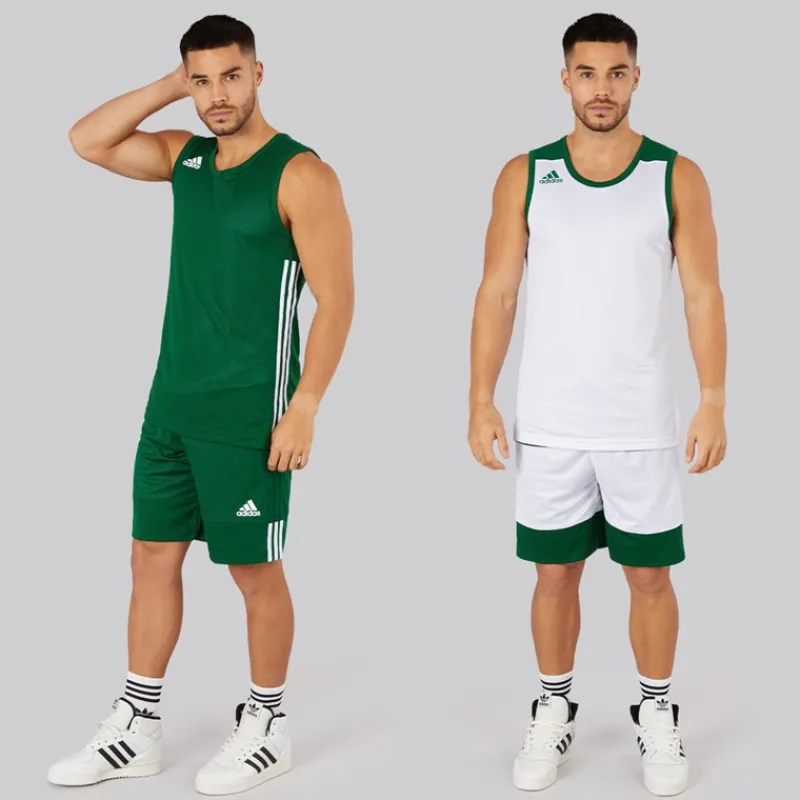 New Herre 3G Speed Vendbar Basketball Trøje Dark Green/Hvid T-Shirts Og Undertrøjer|T-Shirts, Poloer Og Skjorter·T-Shirts Og Undertrøjer
