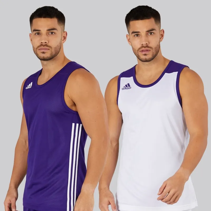 Clearance Herre 3G Speed Vendbar Basketball Trøje Collegiate Purple/Hvid Træning|T-Shirts Og Undertrøjer