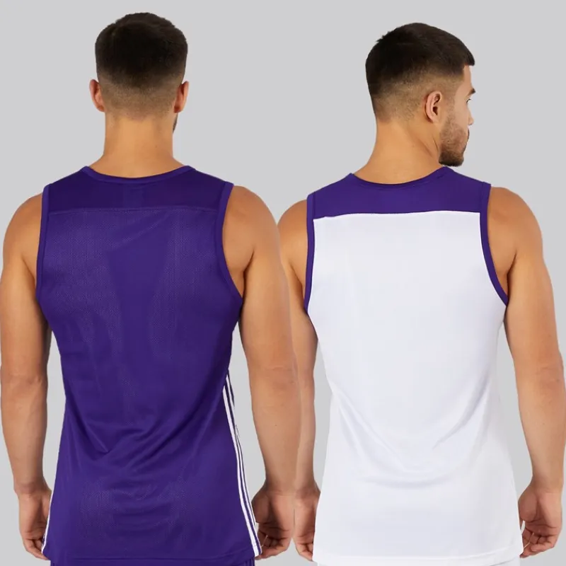 Clearance Herre 3G Speed Vendbar Basketball Trøje Collegiate Purple/Hvid Træning|T-Shirts Og Undertrøjer