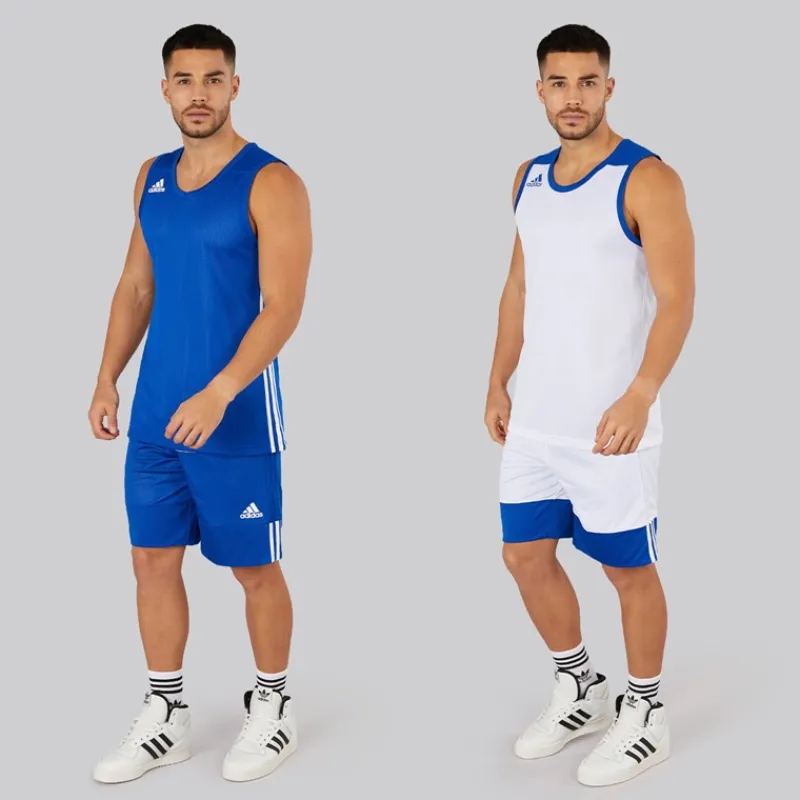 Herre 3G Speed Vendbar Basketball Trøje Collegiate Royal/Hvid Træning|T-Shirts Og Undertrøjer