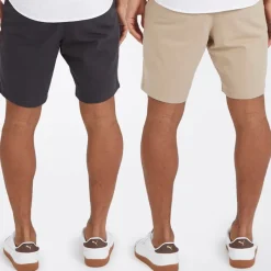 Outlet Herre Hansen Chino Shorts Topak Navy/​Stone Multipakker·Shorts|Shorts Og Badetøj·Chino