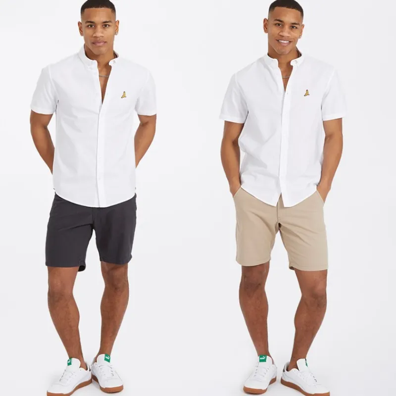Outlet Herre Hansen Chino Shorts Topak Navy/Stone Multipakker·Shorts|Shorts Og Badetøj·Chino