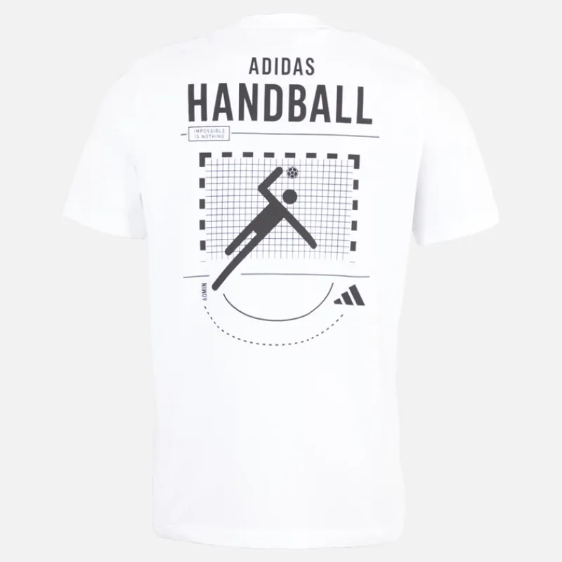 Hot Herre Håndbold Grafisk T-shirt Hvid Træning|T-Shirts Og Undertrøjer