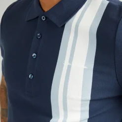 Sale Herre House Mod Kortærmet poloer Blå T-Shirts, Poloer Og Skjorter·Poloer