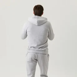 Herre Hættetrøje med Lynlås MidtLys Grå Melange Hættetrøjer Og Sweatshirts·Hættetrøjer