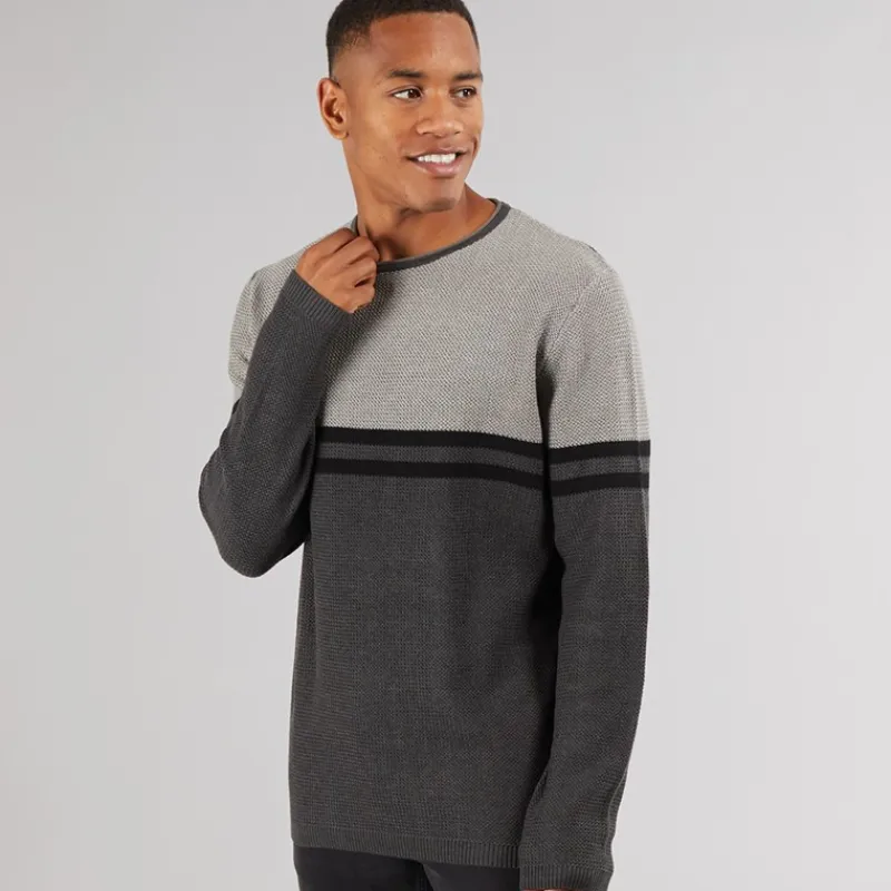 Herre Jaluf Jumper Charcoal Mix Trøjer Og Cardigans·Trøjer