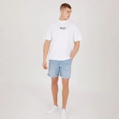 Herre Javid Denim Shorts Lysvask Shorts Og Badetøj·Shorts