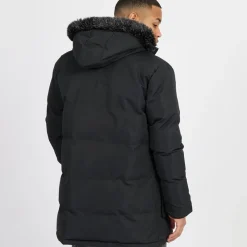 Hot Herre Jethrow Tech Lang Parka Sort Jakker Og Frakker·Jakker Og Frakker