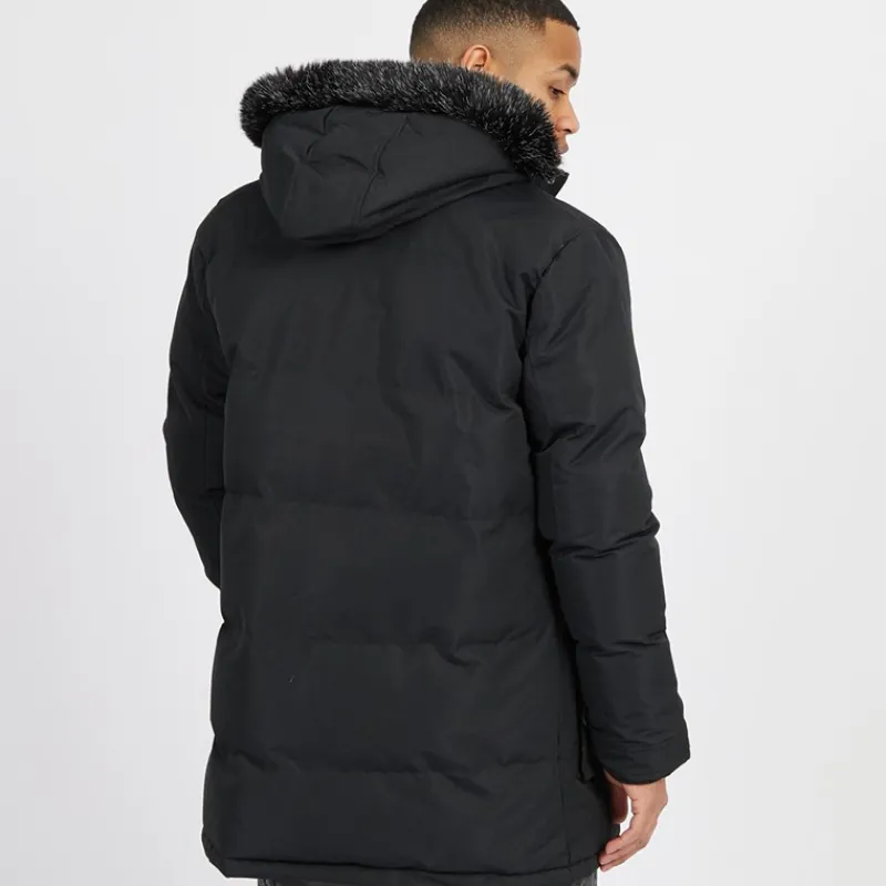 Hot Herre Jethrow Tech Lang Parka Sort Jakker Og Frakker·Jakker Og Frakker