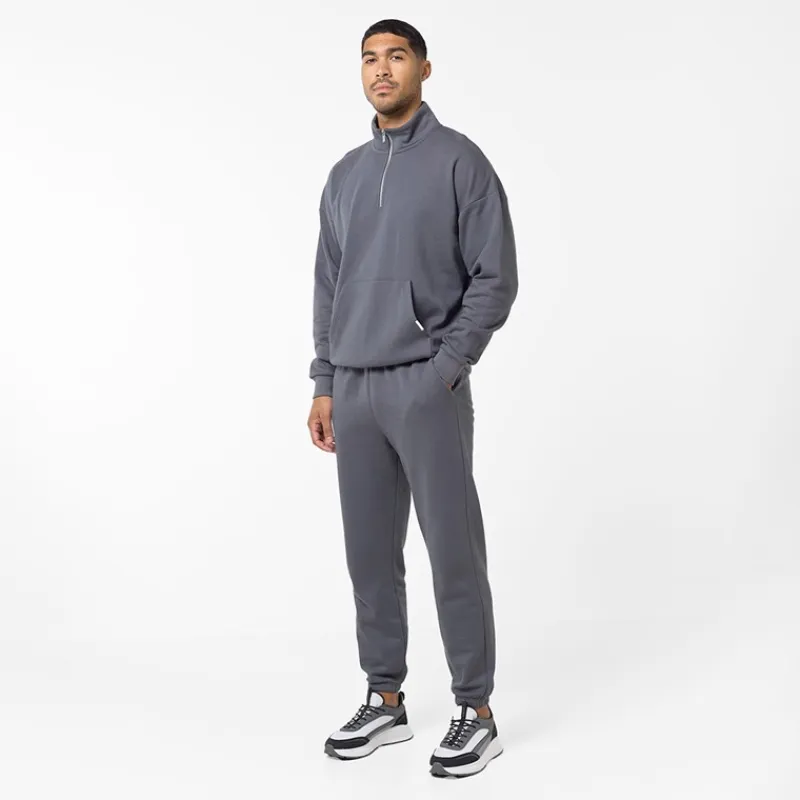 Discount Herre Joggingbukser Afslappet Pasform Koksgrå Jeans Og Bukser·Joggingbukser|Træningsdragter Og Joggingbukser·Joggingbukser