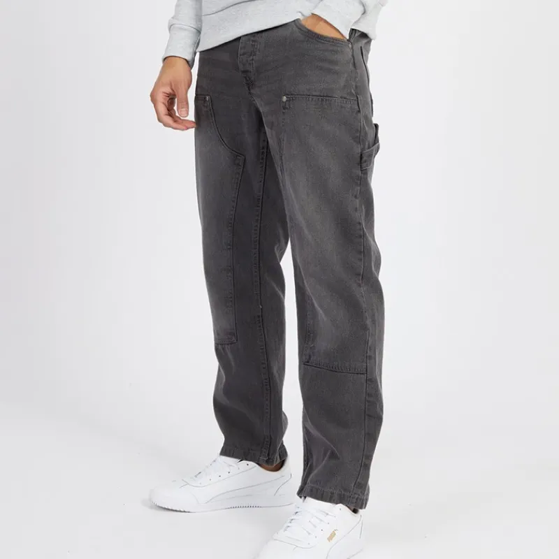 Sale Herre Joiner Carpenter Løstsiddende Jeans Grå Vask Jeans Og Bukser·Jeans