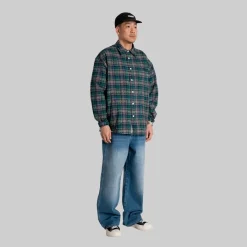 Online Herre Jong Em Tjek Skjorte Green Check T-Shirts, Poloer Og Skjorter·Skjorter