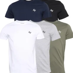 Clearance Herre Joseph Fem Pakke T-shirts Marineblå /​ Hvid /​ Grå /​ Støvet Oliven /​ Sort T-Shirts, Poloer Og Skjorter·Multipakker|Multipakker·T-Shirts Og Undertrøjer