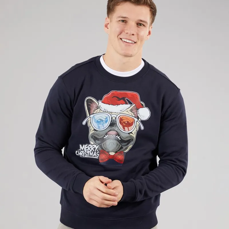 Best Herre Jule Sweatshirt Dark Navy Hættetrøjer Og Sweatshirts·Sweatshirts