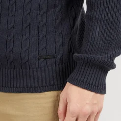 Herre Kabstars Strikket Sweater Navy Trøjer Og Cardigans·Trøjer