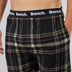 Clearance Herre Kaplan Flanelternede Lounge Bukser Sort / Taupe / Sten / Stengrå Tern Undertøj, Sokker Og Nattøj·Nattøj