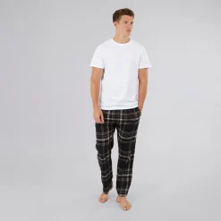 Clearance Herre Kaplan Flanelternede Lounge Bukser Sort / Taupe / Sten / Stengrå Tern Undertøj, Sokker Og Nattøj·Nattøj