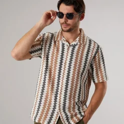 Hot Herre Kilauea Skjorte Camel T-Shirts, Poloer Og Skjorter·Skjorter