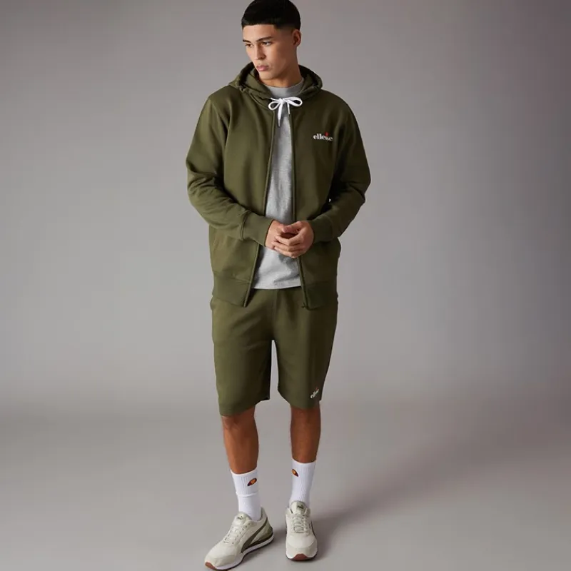 Herre Klemerio Lynlås Hættetrøje Khaki Træning|T-Shirts Og Undertrøjer
