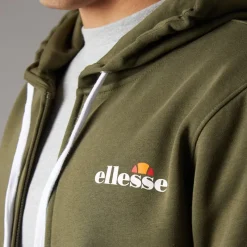 Herre Klemerio Lynlås Hættetrøje Khaki Træning|T-Shirts Og Undertrøjer