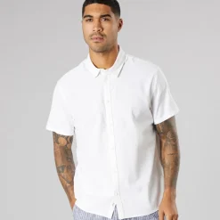 New Herre kortærmet skjorte Off White T-Shirts, Poloer Og Skjorter·Skjorter