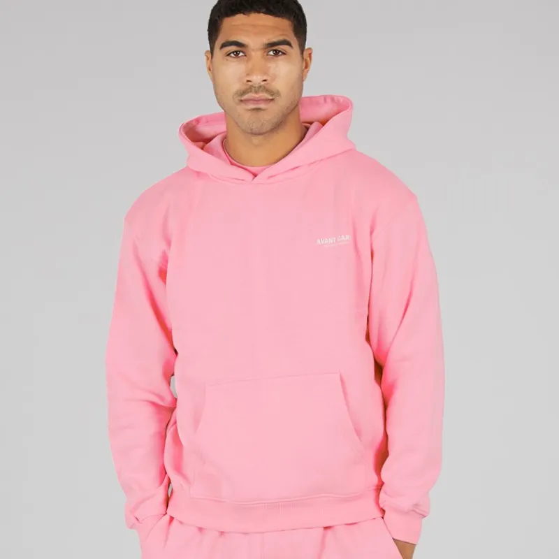 Herre Kreative Let Oversized Hoodie Bubblegum Pink Hættetrøjer Og Sweatshirts·Hættetrøjer
