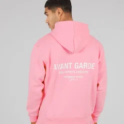 Herre Kreative Let Oversized Hoodie Bubblegum Pink Hættetrøjer Og Sweatshirts·Hættetrøjer