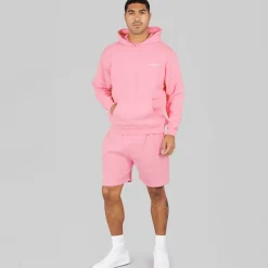 Herre Kreative Let Oversized Hoodie Bubblegum Pink Hættetrøjer Og Sweatshirts·Hættetrøjer
