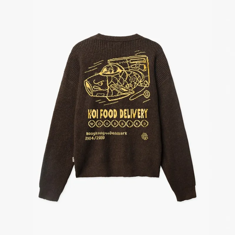 New Herre Kurt Koi Levering Sweater Dark Brown Trøjer Og Cardigans·Trøjer