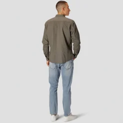 Outlet Herre Langærmet shirts Grøn T-Shirts, Poloer Og Skjorter·Skjorter