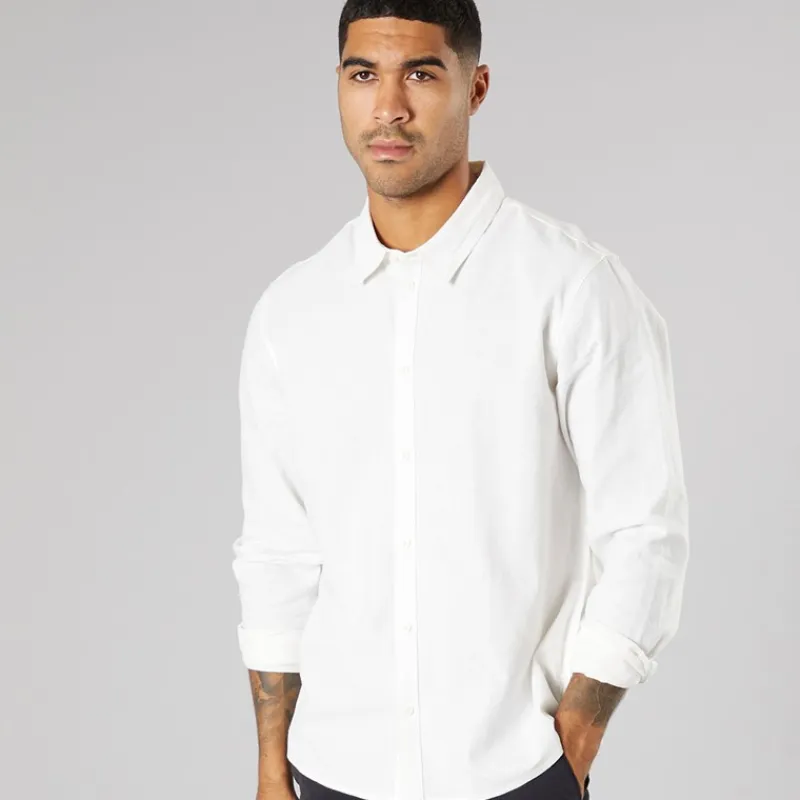 Hot Herre Langærmet Skjorte Off White T-Shirts, Poloer Og Skjorter·Skjorter