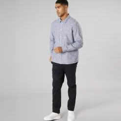 Best Herre Langærmet Skjorte True Black Melange T-Shirts, Poloer Og Skjorter·Skjorter