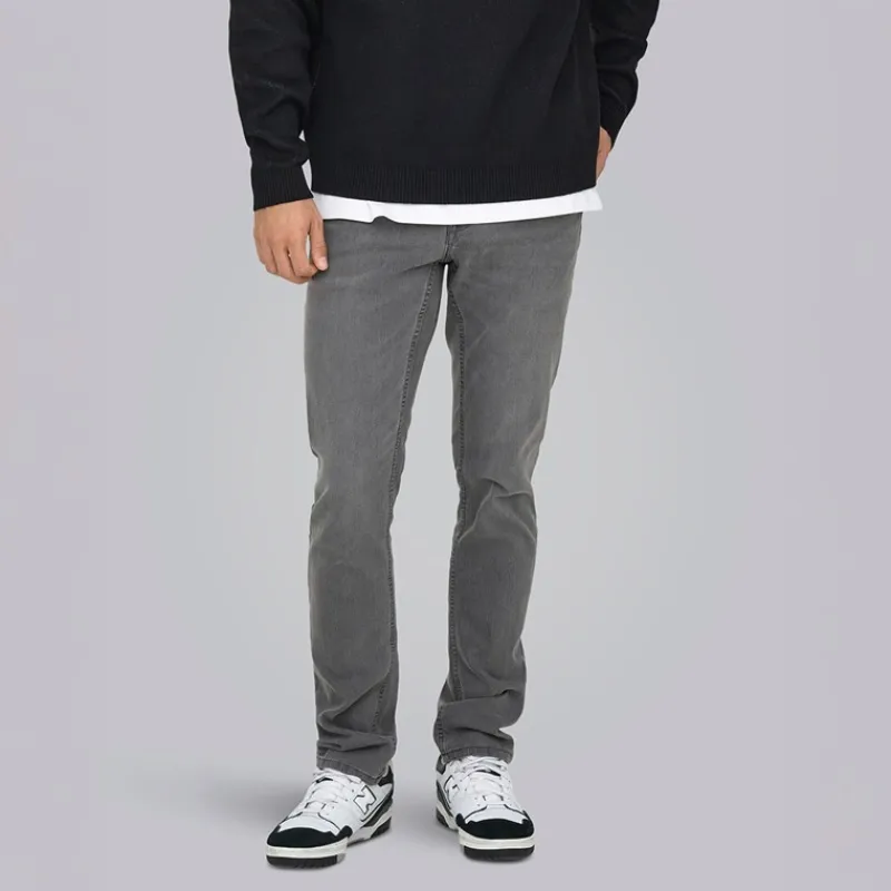 New Herre Loom Box Jeans Grey Denim Jeans Og Bukser·Slim Jeans|Jeans Og Bukser·Jeans
