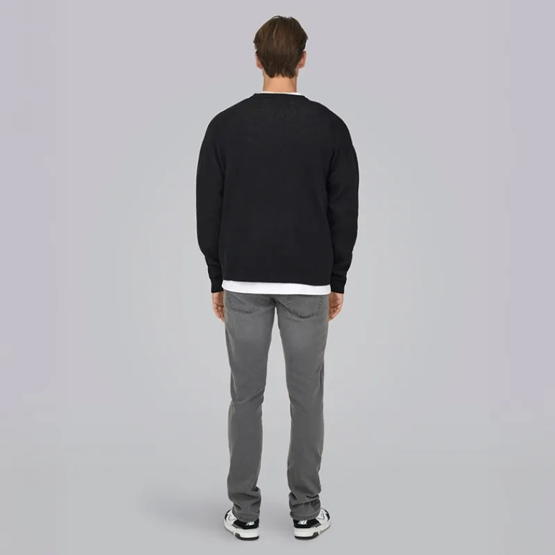New Herre Loom Box Jeans Grey Denim Jeans Og Bukser·Slim Jeans|Jeans Og Bukser·Jeans