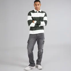 Outlet Herre Loose Fit Cargo Jeans Grå Jeans Og Bukser·Jeans