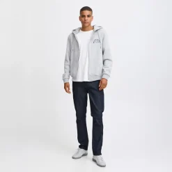 Hot Herre lynlås hoodie Stone Mix Hættetrøjer Og Sweatshirts·Hættetrøjer