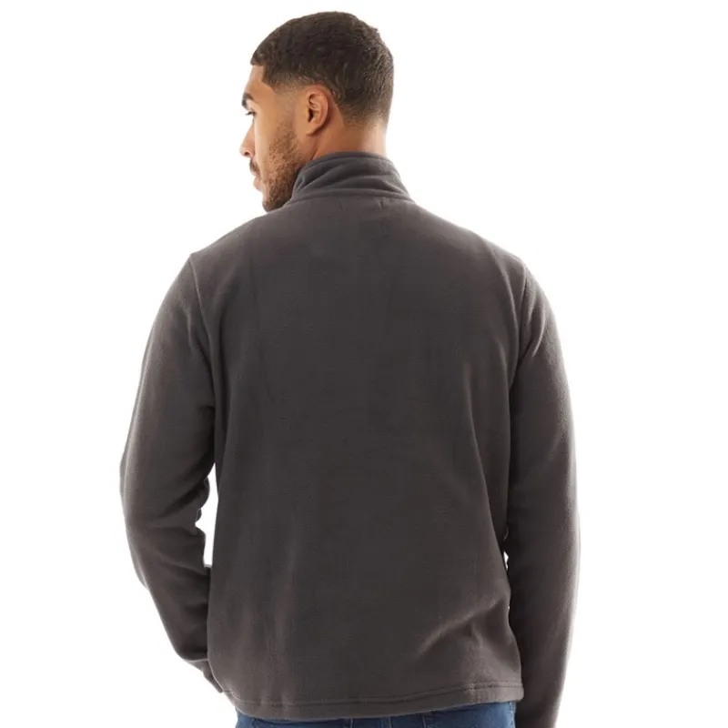 Hot Herre 1/2 lynlås mikro fleece antracit melange Hættetrøjer Og Sweatshirts·Fleecetøj|Træningsdragter Og Joggingbukser·Fleecetøj