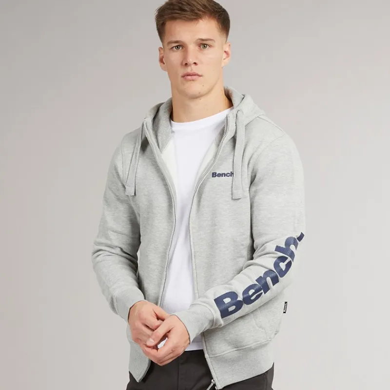 Discount Herre Maslow 22 Lynlås Trøje Grå Melange Hættetrøjer Og Sweatshirts·Hættetrøjer