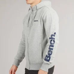 Discount Herre Maslow 22 Lynlås Trøje Grå Melange Hættetrøjer Og Sweatshirts·Hættetrøjer