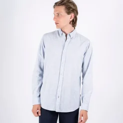 Sale Herre Maxton Langærmet shirts Blå T-Shirts, Poloer Og Skjorter·Skjorter