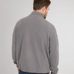 Best Herre Mcgeechan 1 /​ 2 Zip Micro Fleece Mellem Grå Udendørs|Jakker Og Frakker