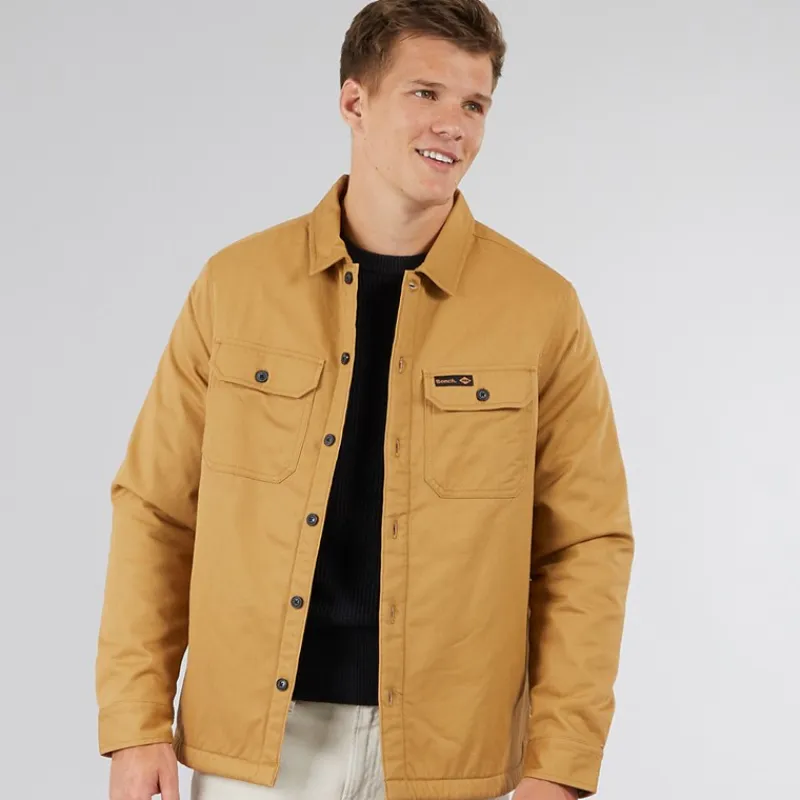Hot Herre Merrin Borg Arbejdsjakke Camel Brun T-Shirts, Poloer Og Skjorter·Skjorter|Jakker Og Frakker·Jakker Og Frakker
