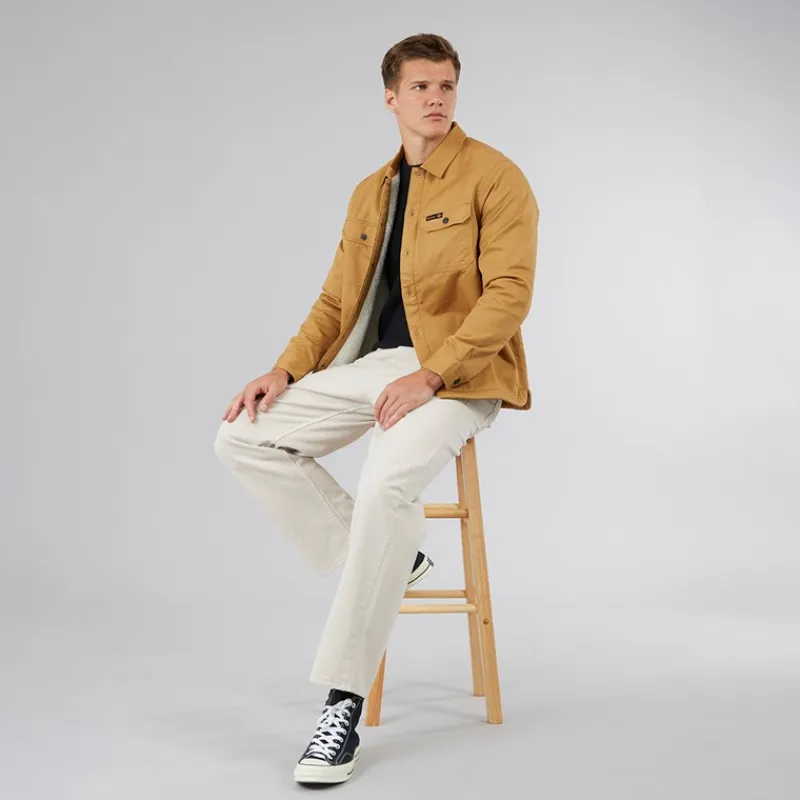 Hot Herre Merrin Borg Arbejdsjakke Camel Brun T-Shirts, Poloer Og Skjorter·Skjorter|Jakker Og Frakker·Jakker Og Frakker