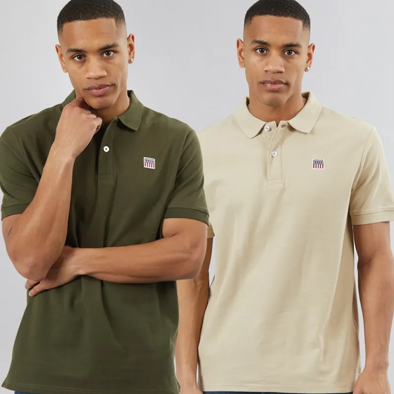 Online Herre Mike To-pak Polotrøjer Humus/Skovnat T-Shirts, Poloer Og Skjorter·Multipakker|Multipakker·T-Shirts Og Undertrøjer