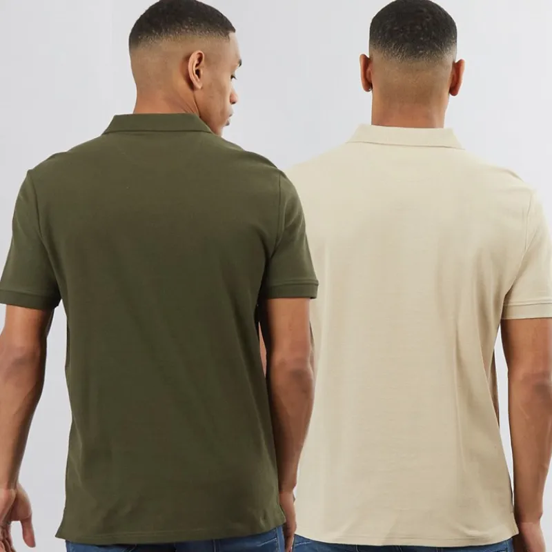 Online Herre Mike To-pak Polotrøjer Humus/Skovnat T-Shirts, Poloer Og Skjorter·Multipakker|Multipakker·T-Shirts Og Undertrøjer
