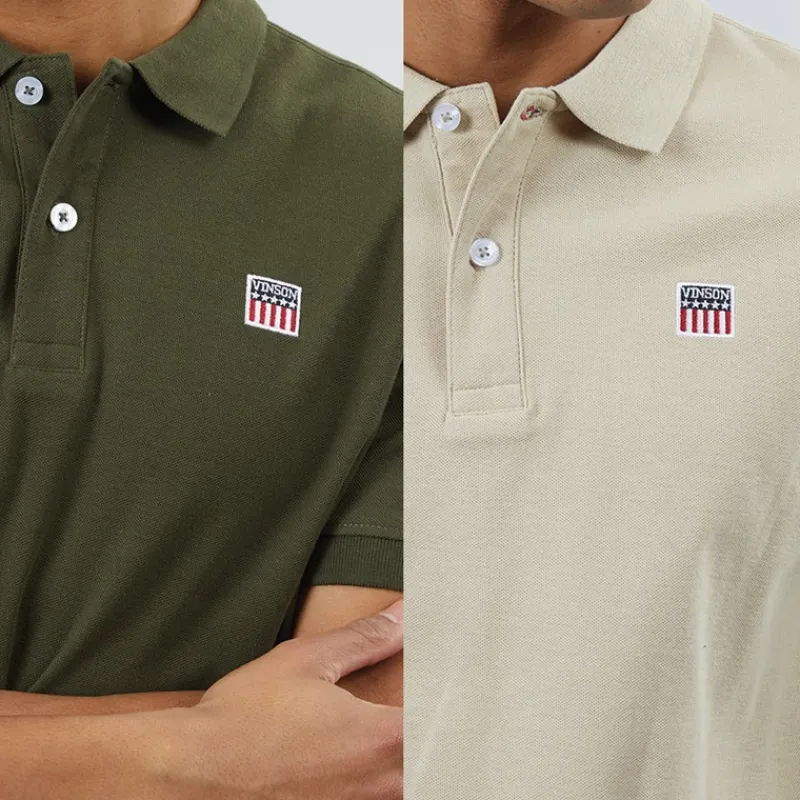 Online Herre Mike To-pak Polotrøjer Humus/Skovnat T-Shirts, Poloer Og Skjorter·Multipakker|Multipakker·T-Shirts Og Undertrøjer