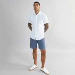 Discount Herre Miles Kortærmet Skjorte Hvid T-Shirts, Poloer Og Skjorter·Skjorter